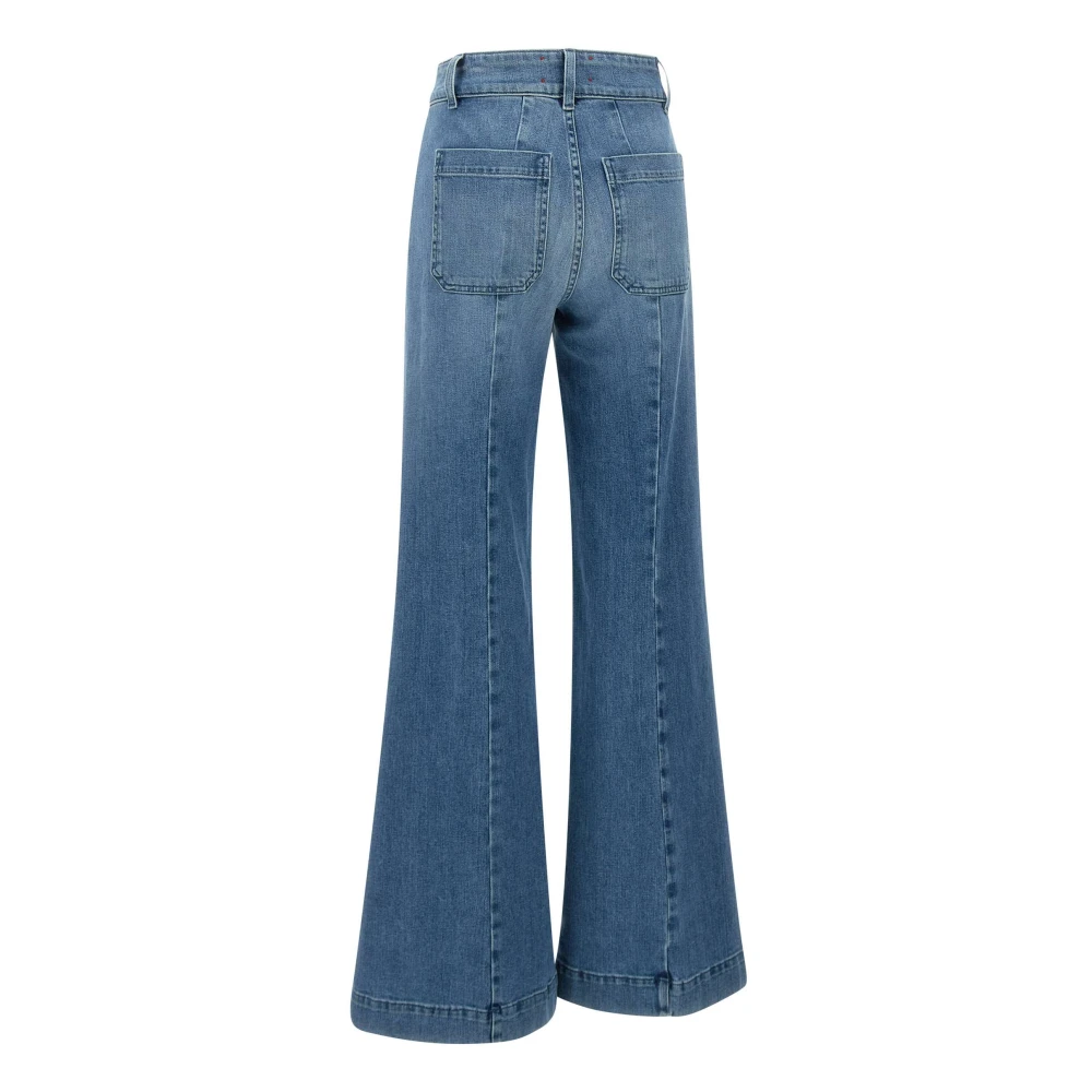 Seafarer Jane Dames Wide Leg Jeans Blue Dames