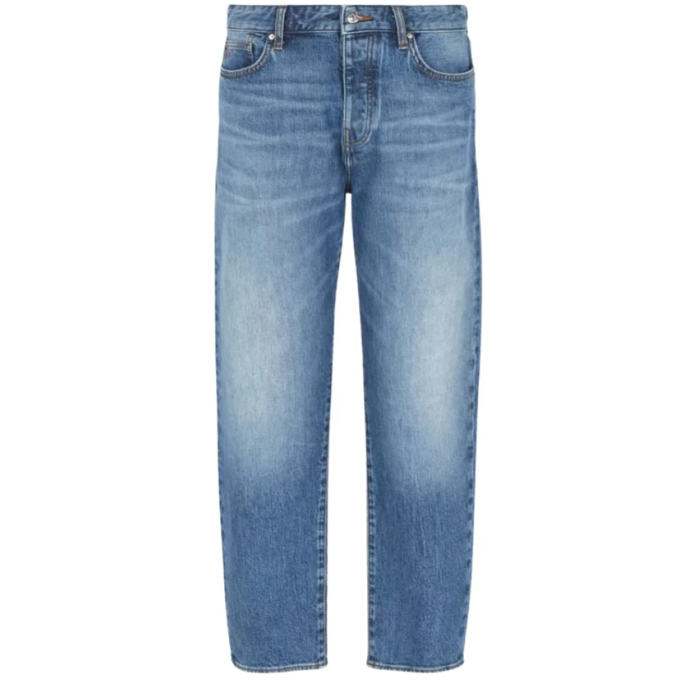 Armani Exchange Heldere Blauwe Jeans voor Mannen Blue Heren