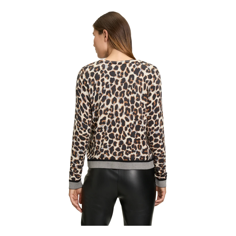 Betty Barclay Cardigan met dierenprint en rits Multicolor Dames
