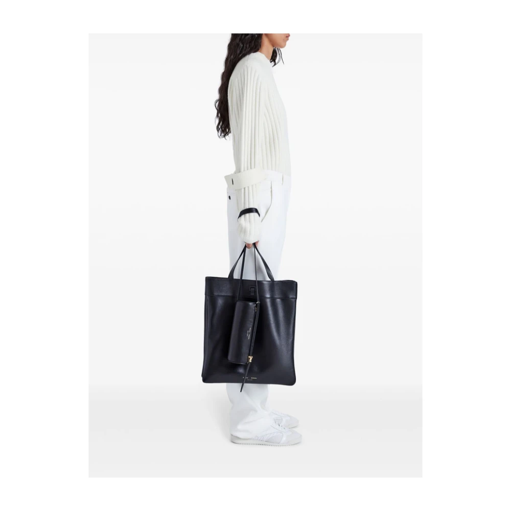 Proenza Schouler Zwarte Leren Split Tote Tas Black Dames