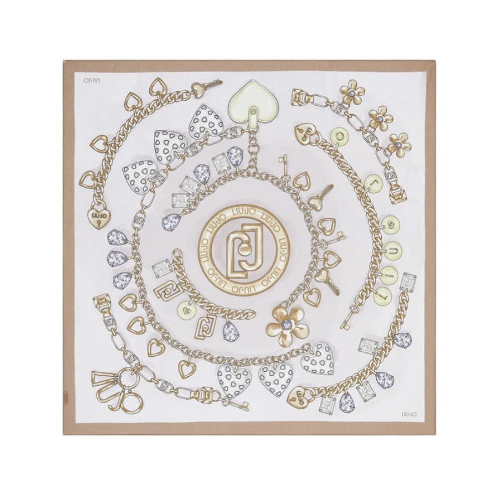 Liu Jo Unisex Beige Großes Foulard