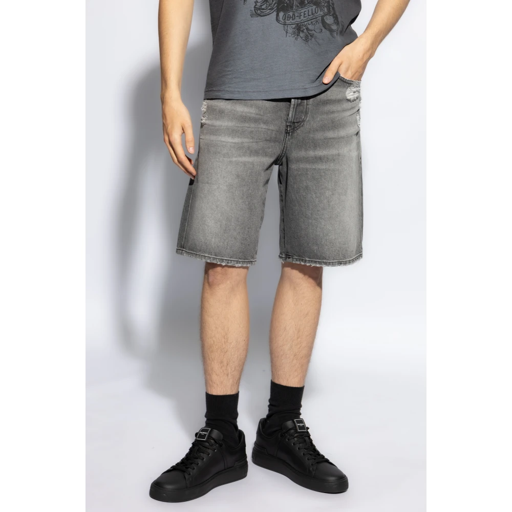 Diesel Denim Shorts `Regular-Short` Gray Heren
