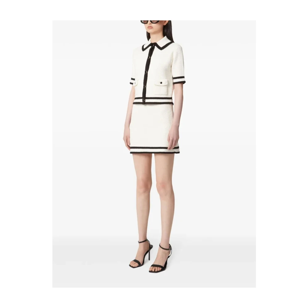 Nina Ricci Katoenen Tweed Vest Beige Dames