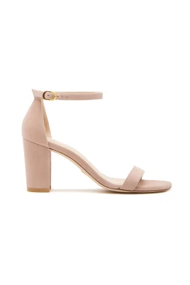 Nearly Nude Block Heel Sandals