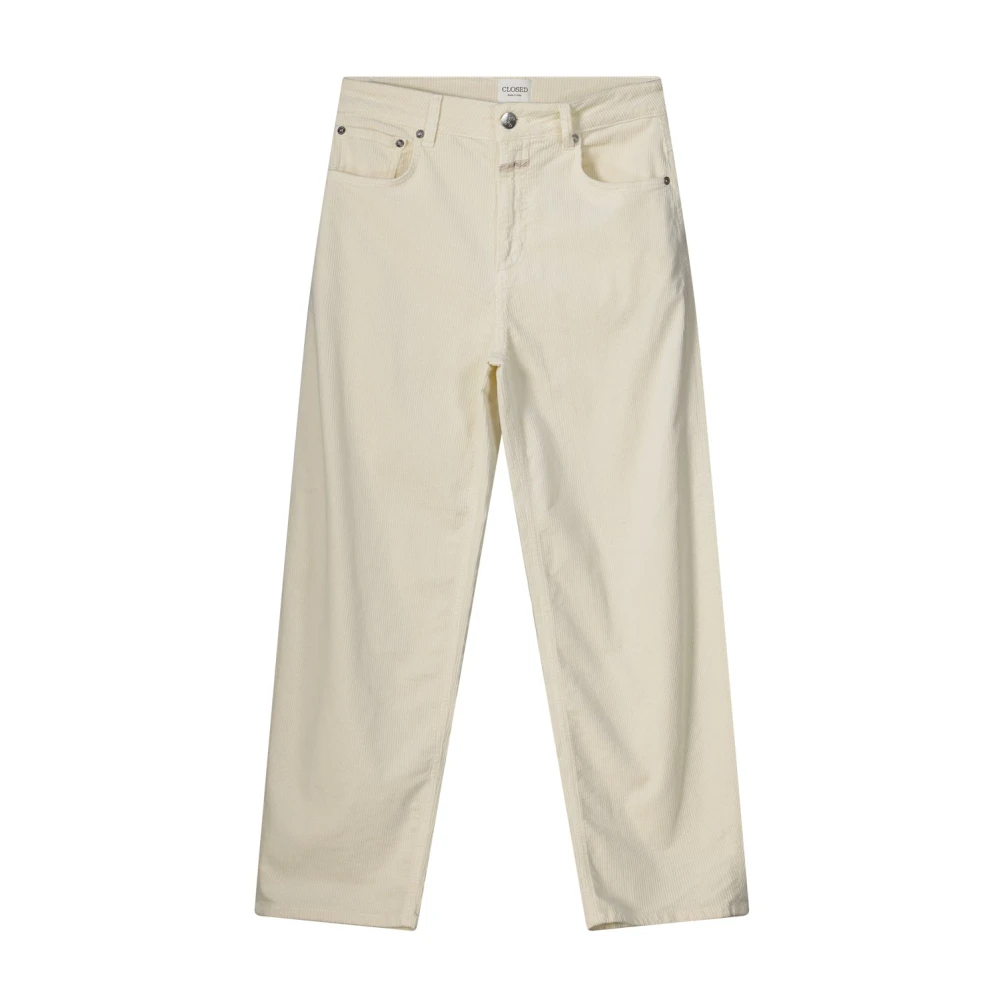 Closed Donna Beige - Pantaloni Jazzie Barrel In Velluto A Coste - Jeans - W27 L32
