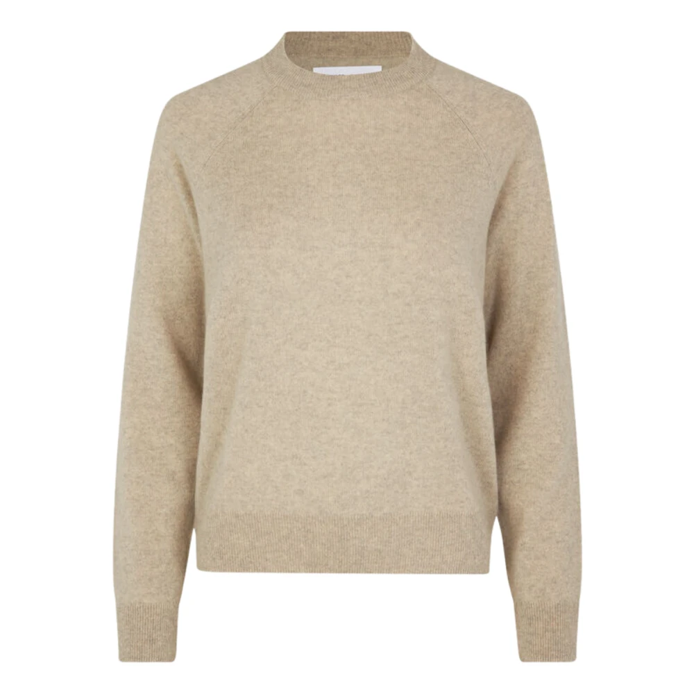 Cream Melange Cashmere Sweater