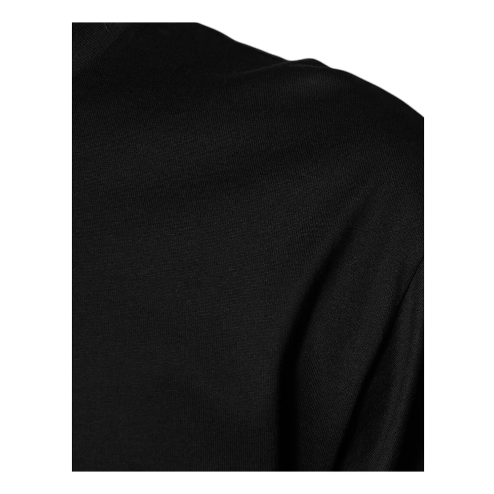 Dolce & Gabbana Zwart Katoenen Logo T-shirt Black Heren
