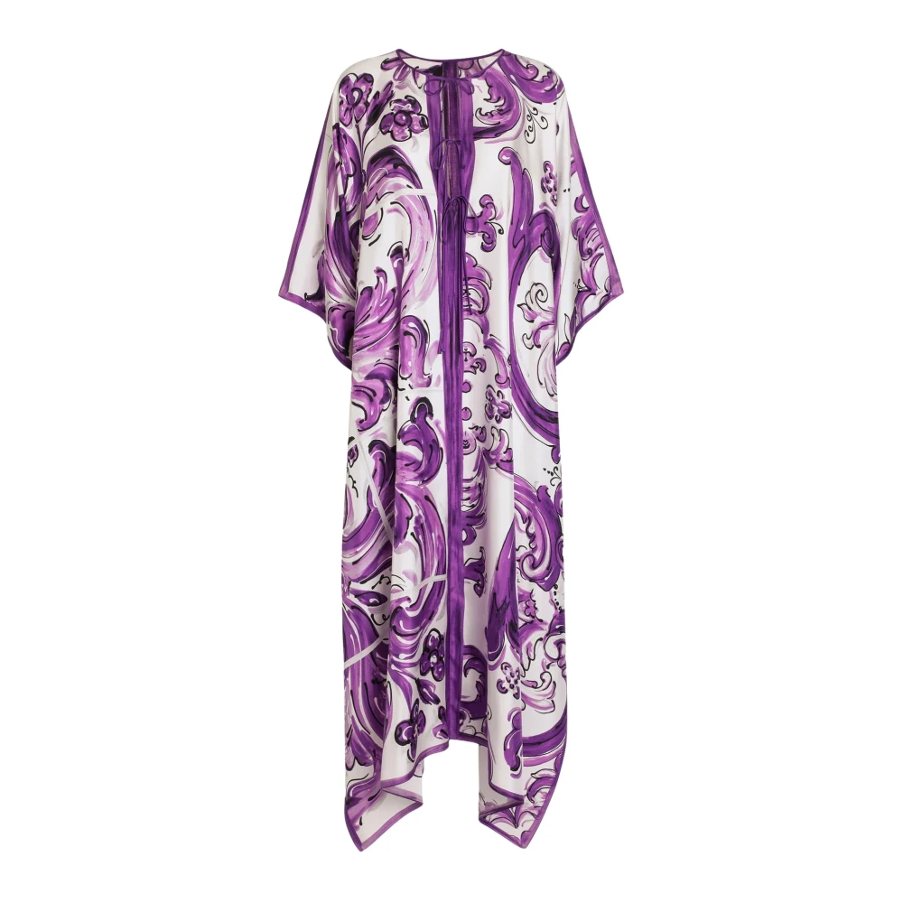 Dolce & Gabbana Women's Multicolor Maiolica Patterned Midi Tunic - Maxi Dresses - S - Dresses