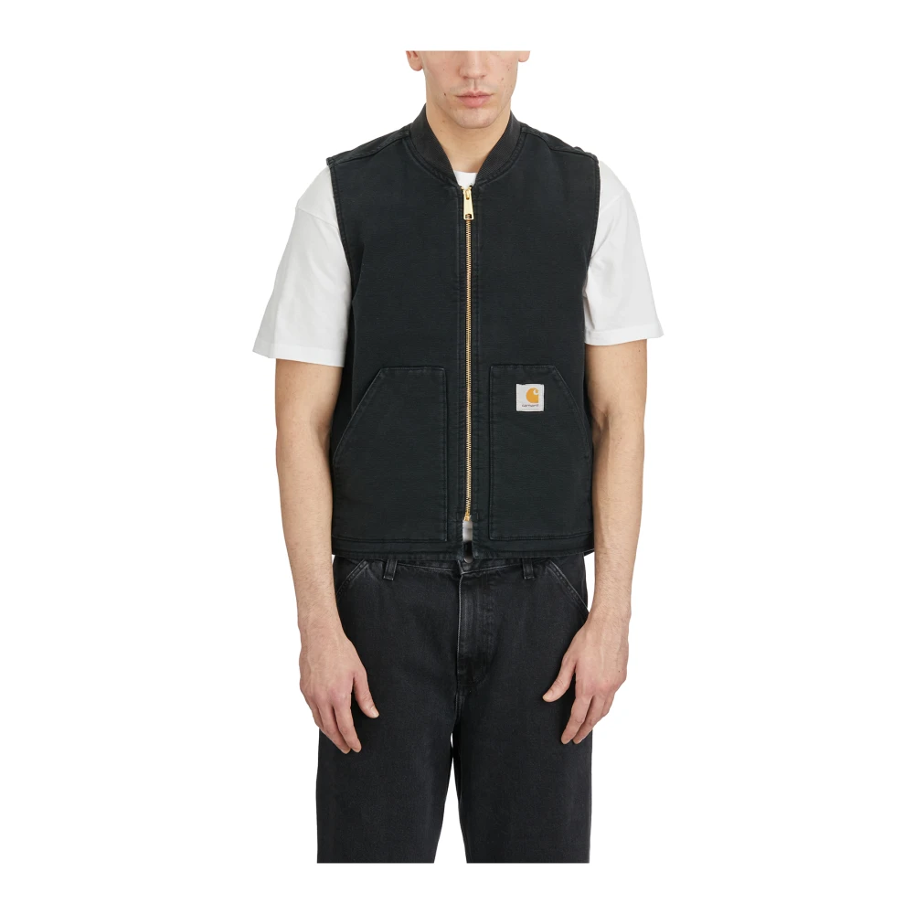 Carhartt WIP Klassieke Dearborn Canvas Vest Black Heren