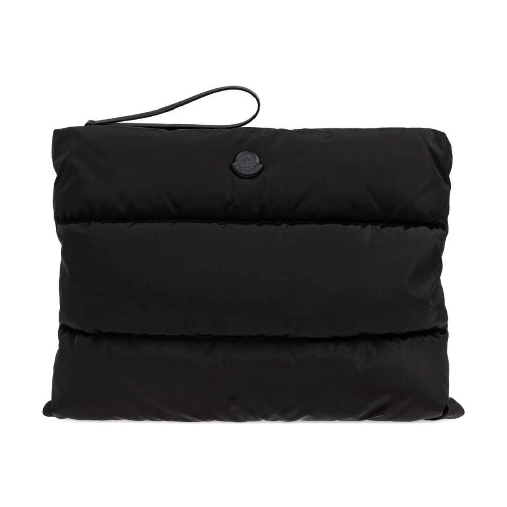 Moncler , Clutches, Female, Black, One Size, Wallets Black