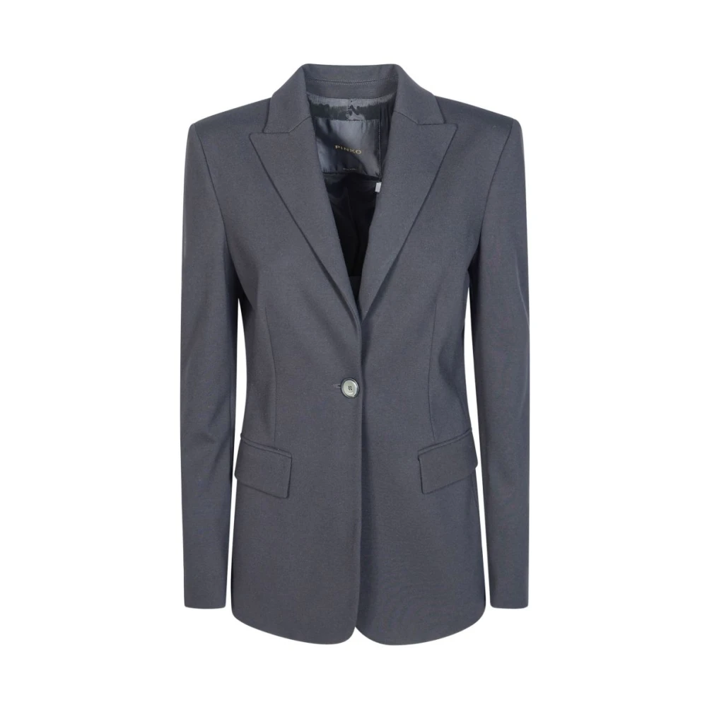 Pinko Vrouw Grijs Jassen Dames, S, Nylon, Blazer
