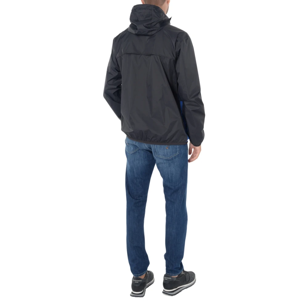 Comme des Garçons Play Blauw en zwart windjack Blue Heren