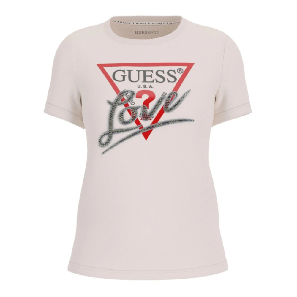 Guess - Tops > T-Shirts - White - Guess - Modalova