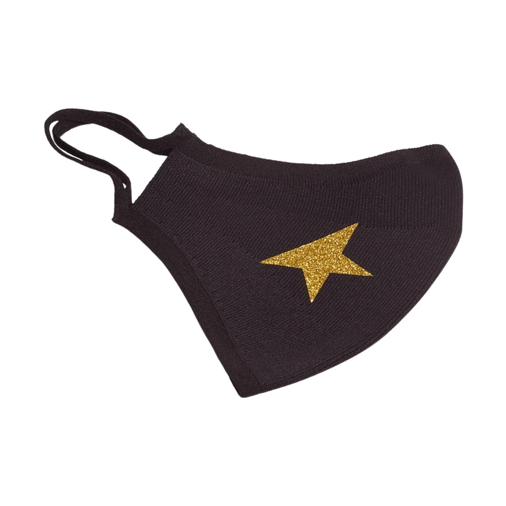 Golden Goose Beschermend Masker met Gouden Ster Black Dames