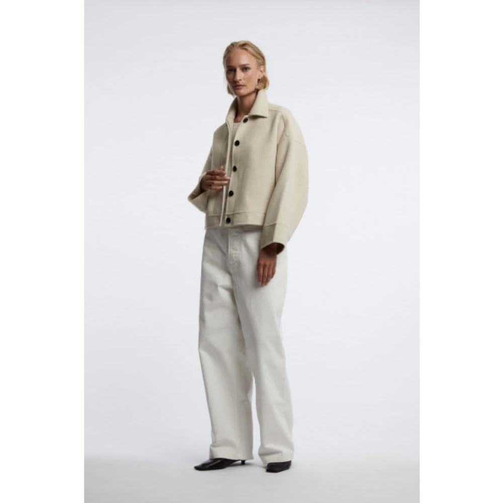 One & Other Stijlvolle wollen jas Beige Dames