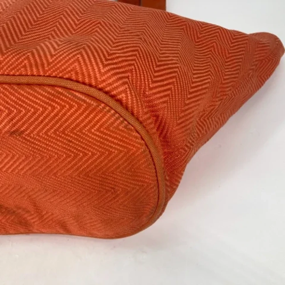 Hermès Vintage Pre-owned Fabric shoulder-bags Orange Dames