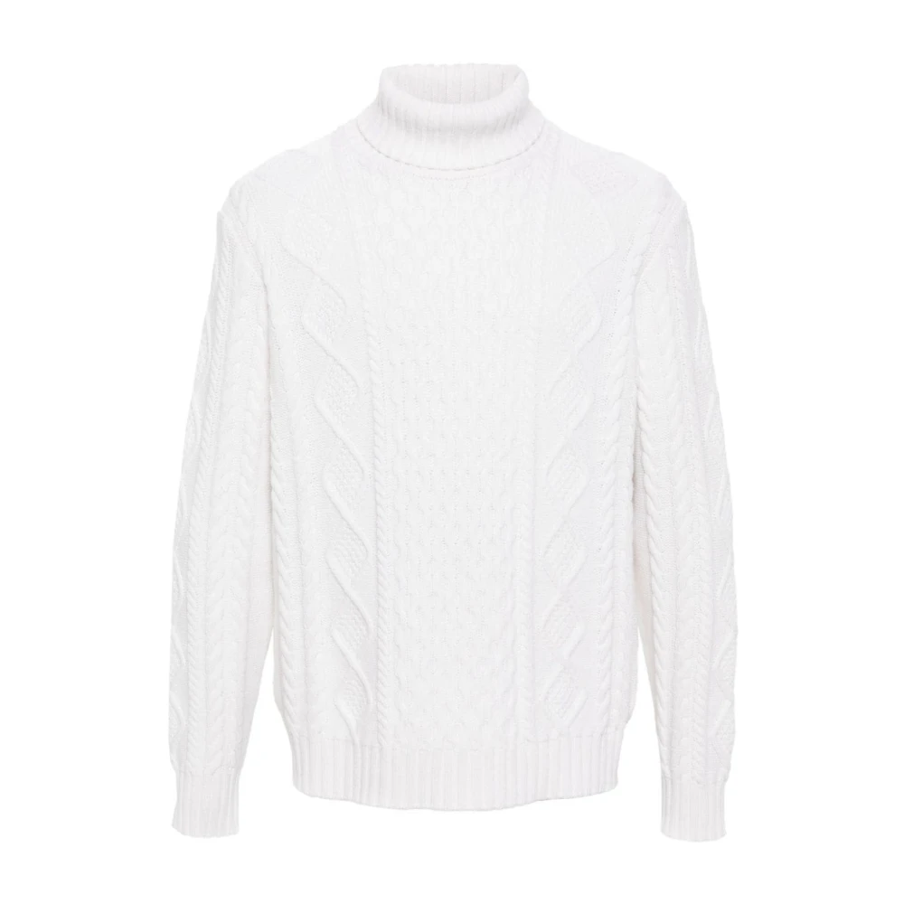 Kiton Witte Sweater Collectie White Heren