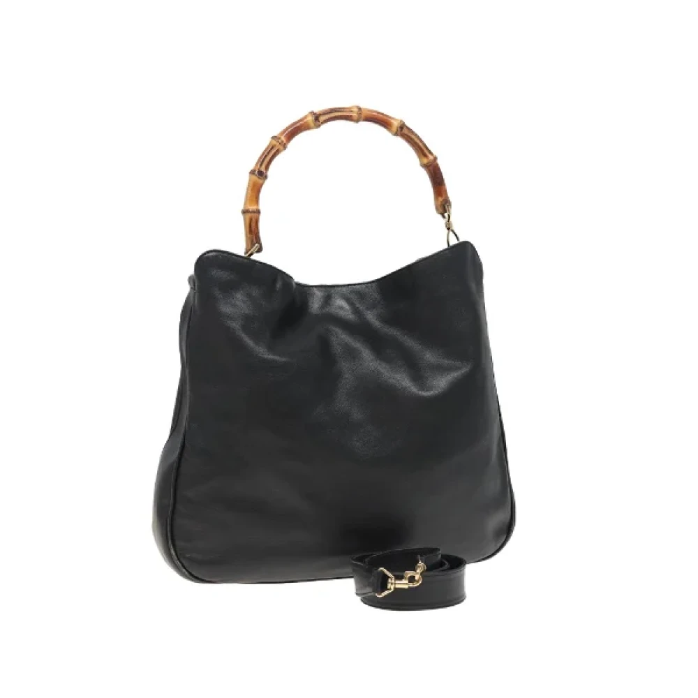 Gucci Vintage Pre-owned Leather handbags Black Dames