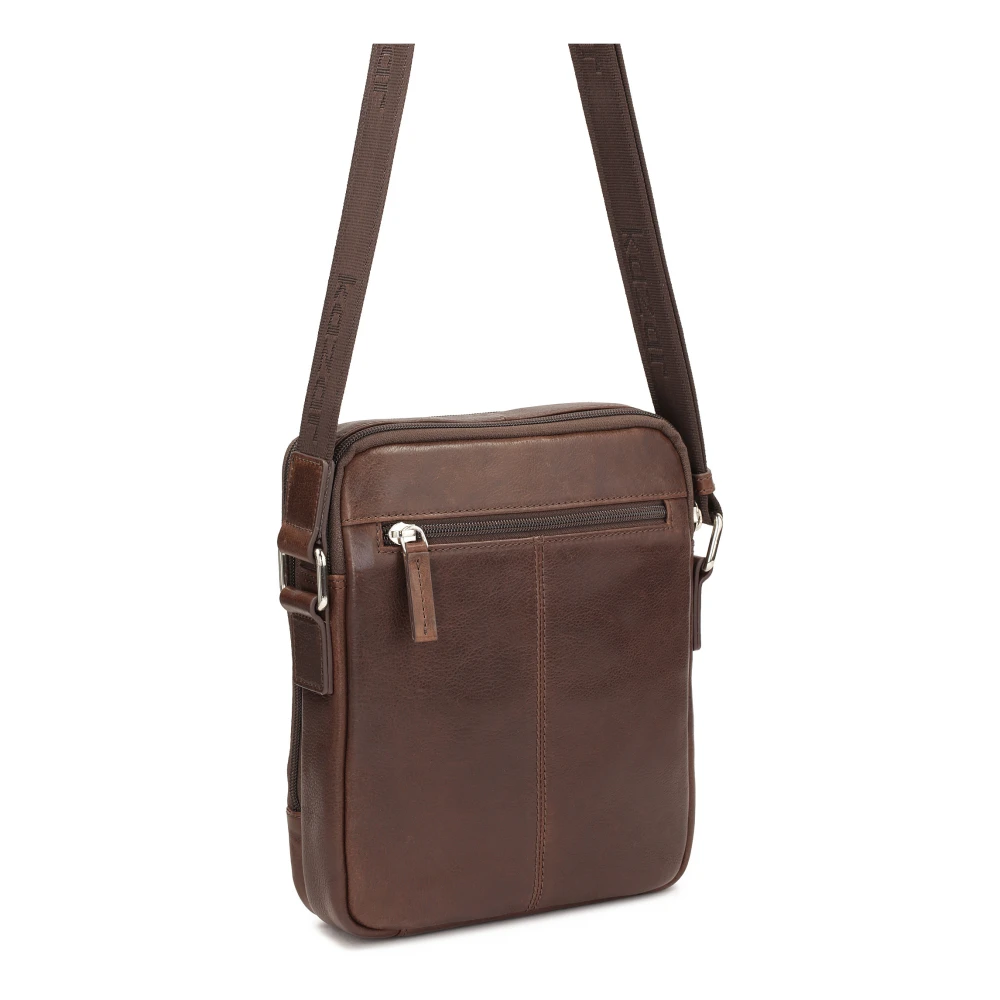 Kazar Bruine leren crossbody tas Brown Dames