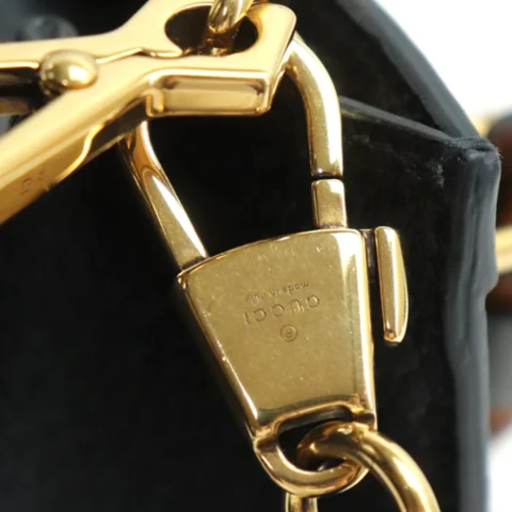 Gucci Vintage Pre-owned Leather gucci-bags Black Dames
