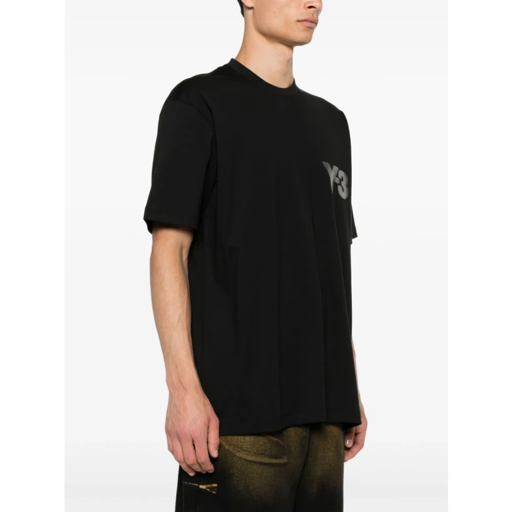 Y-3 Reflecterend Logo T-shirt Black Heren