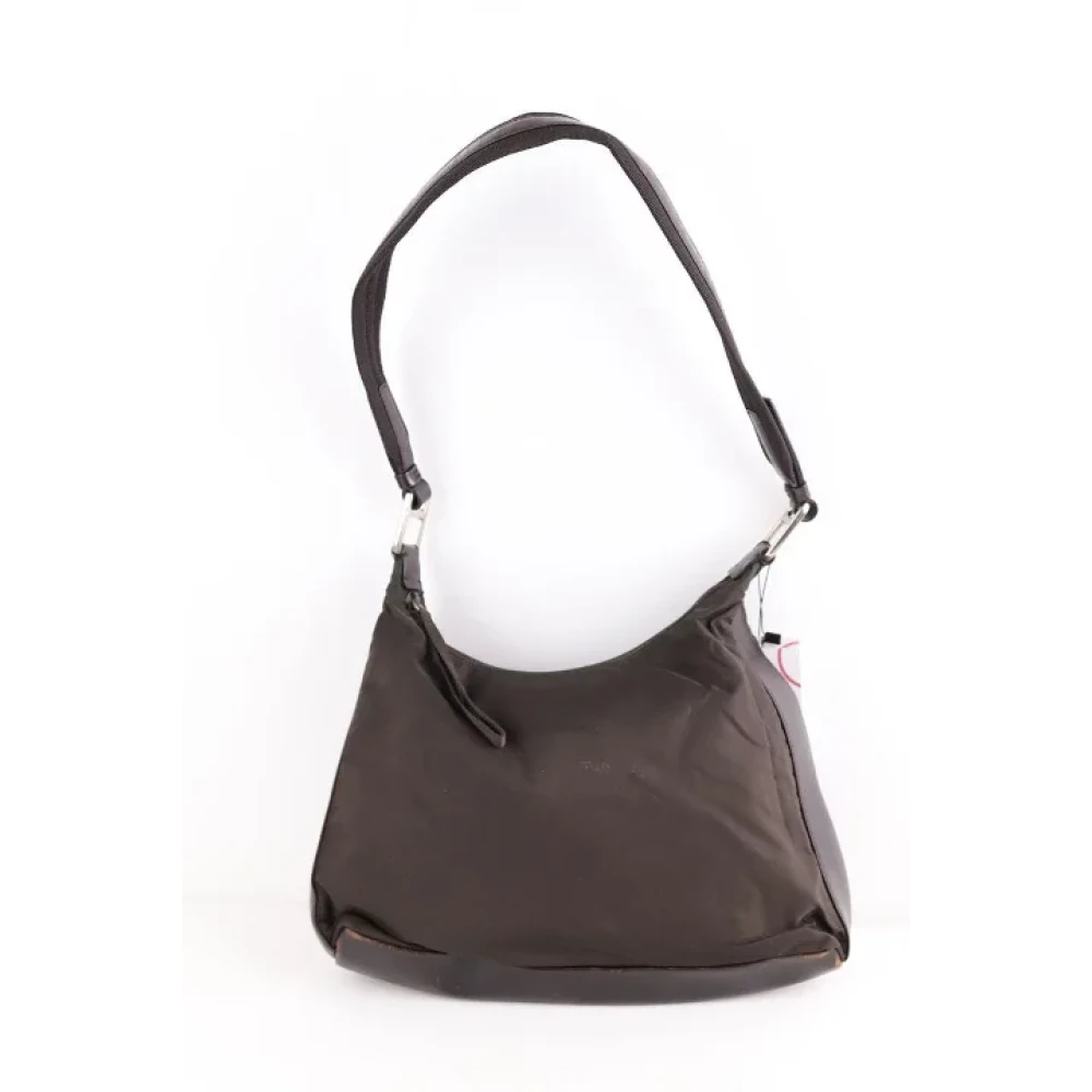 Prada Vintage Pre-owned Canvas prada-bags Brown Dames