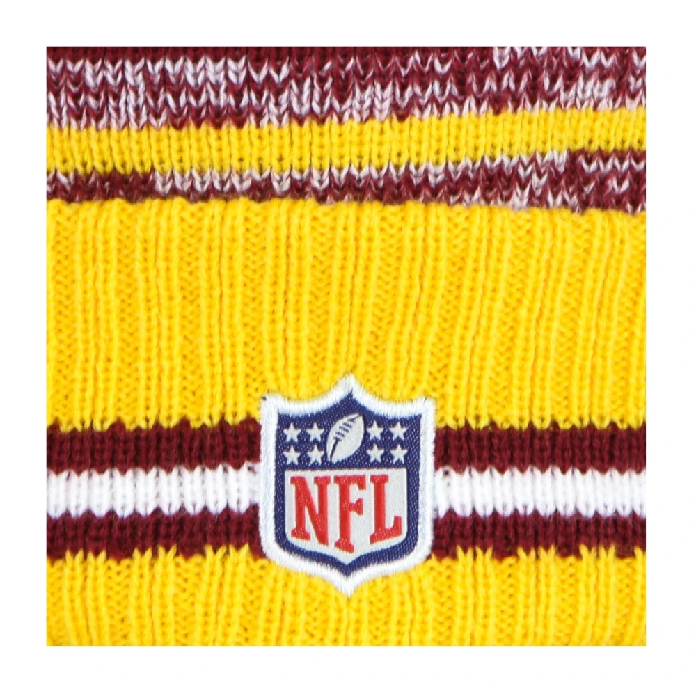 new era NFL Sport Knit Beanie met Pom Yellow Unisex