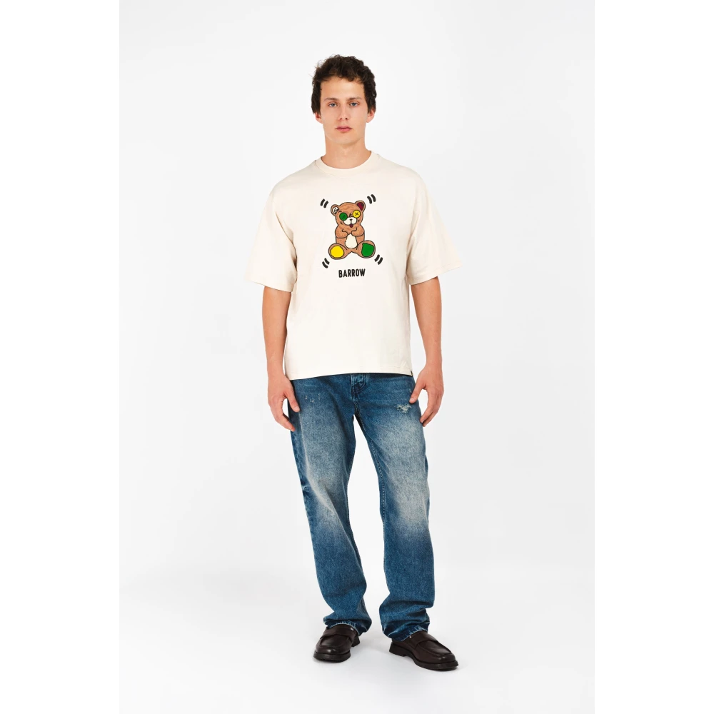 Barrow T-shirt met print White Unisex