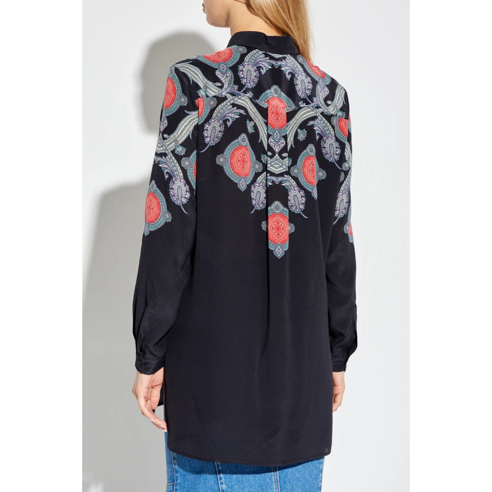 ETRO Zijden overhemd Black Dames