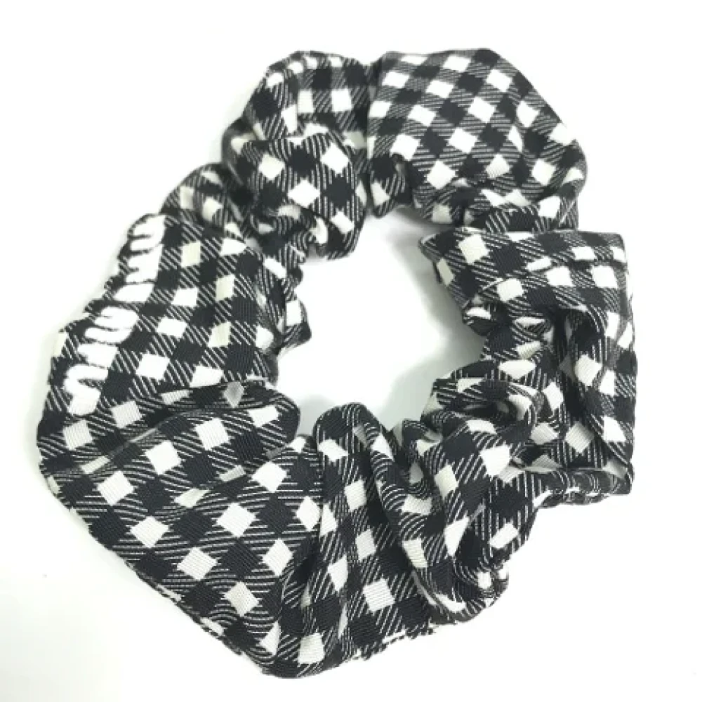 Miu Pre-owned Nylon hair-accessories Black Dames