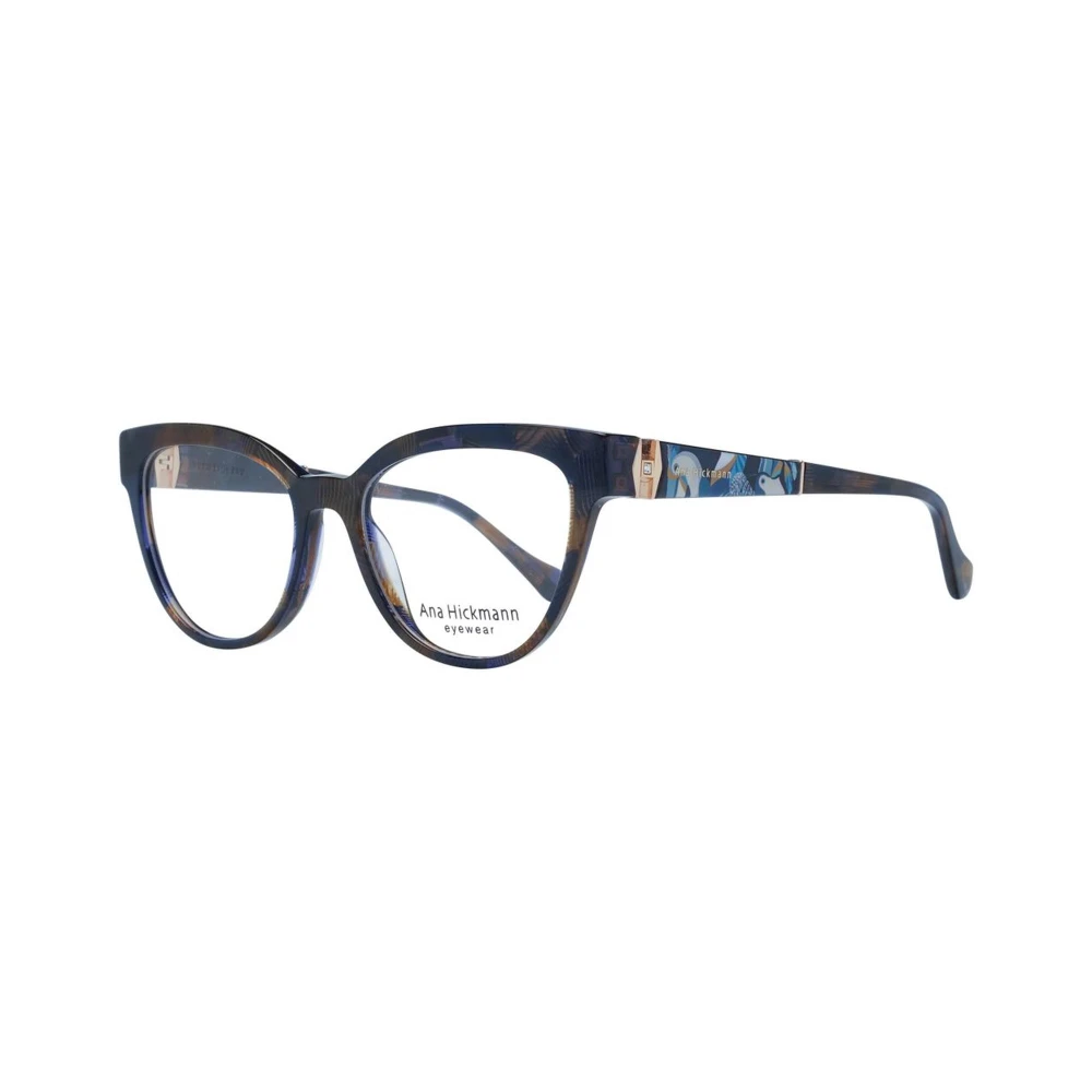 Ana Hickmann Blauwe Cat Eye Acetaat Optische Frames Blue Dames