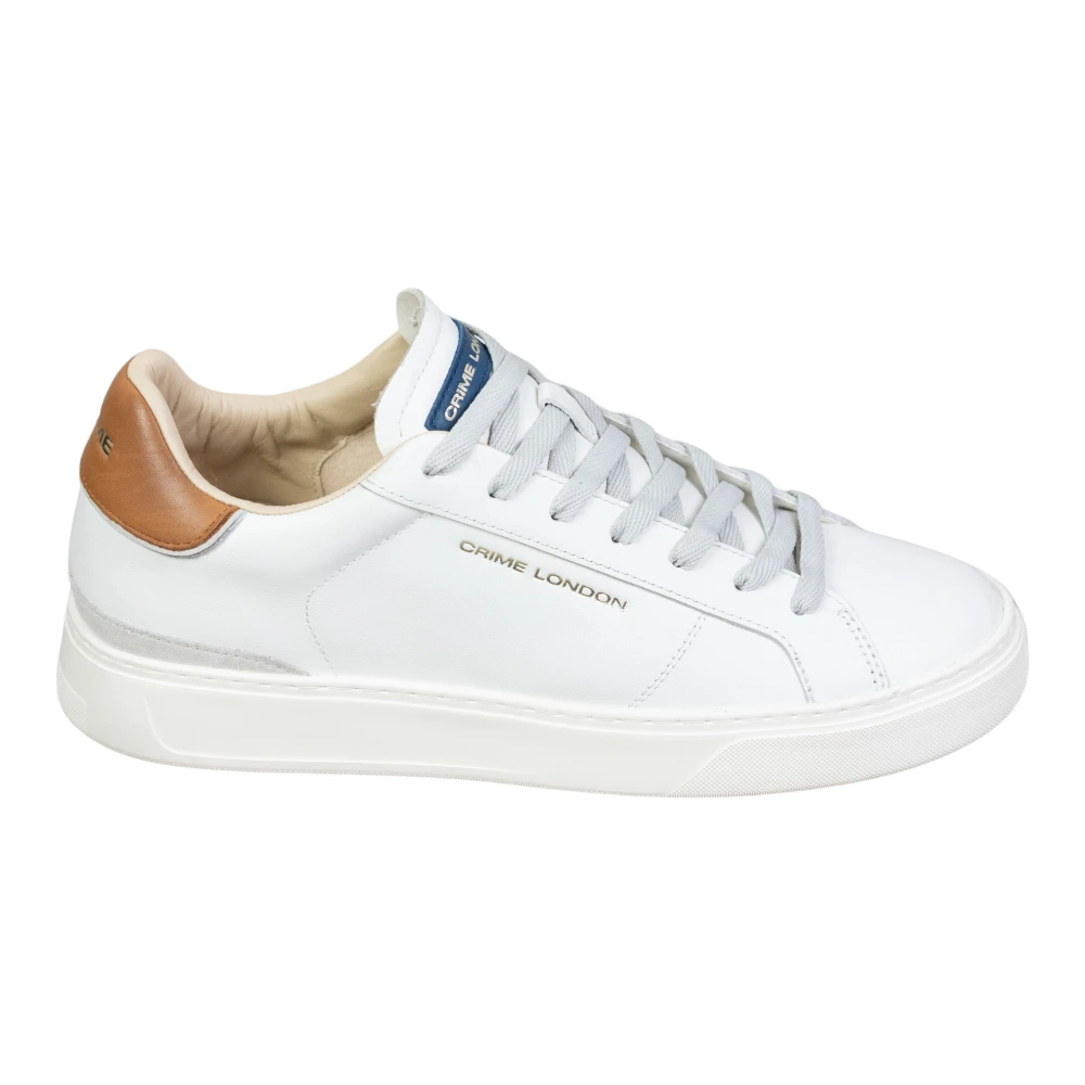 Crime London Men's White Sneakers, 7 Uk, Trainers