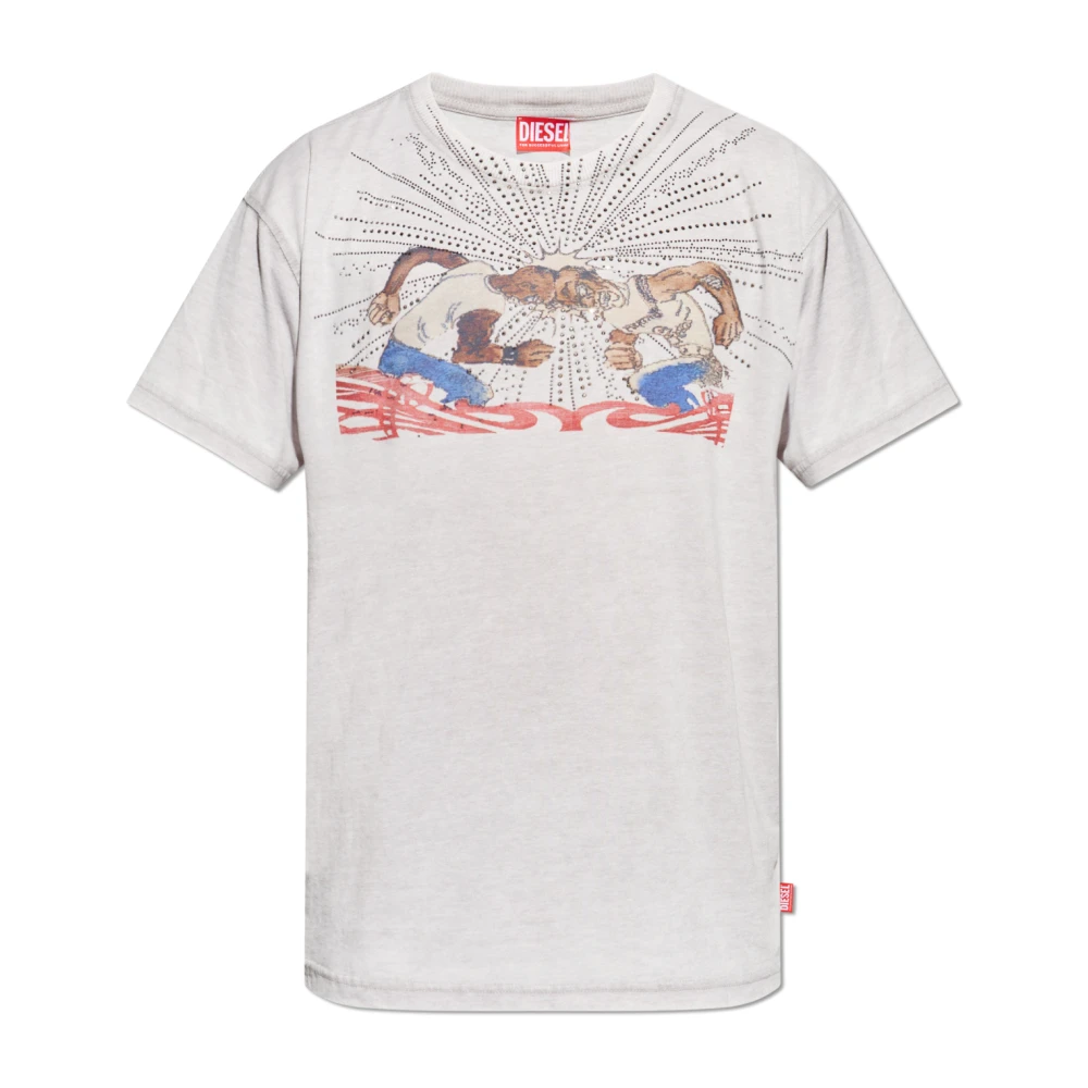 Diesel Grå T-Shirt T-Norm-T15