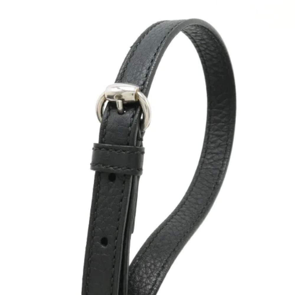 Gucci Vintage Pre-owned Leather crossbody-bags Black Dames