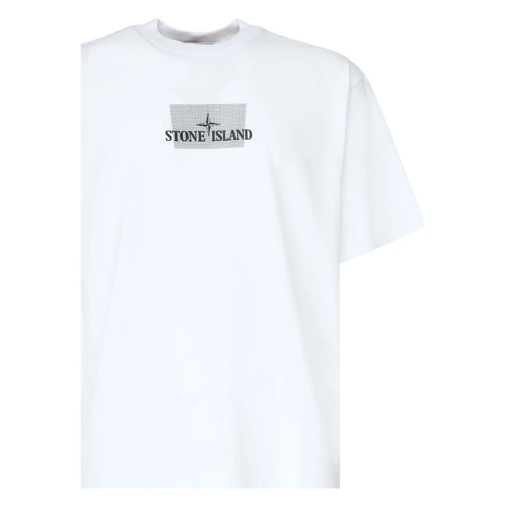 Stone Island Witte T-shirts en Polos White Heren