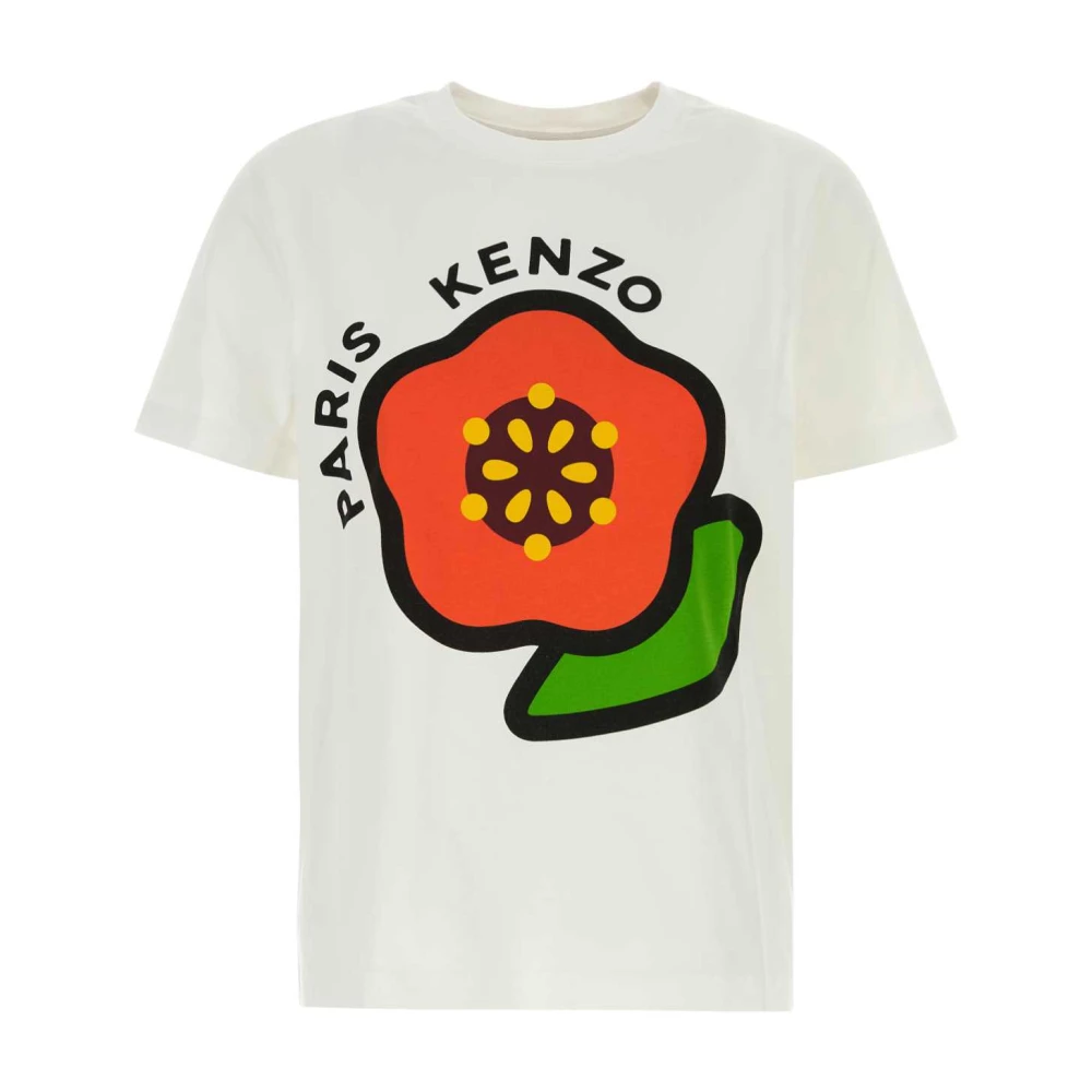 Kenzo Klassiek Wit Katoenen T-shirt Multicolor Dames