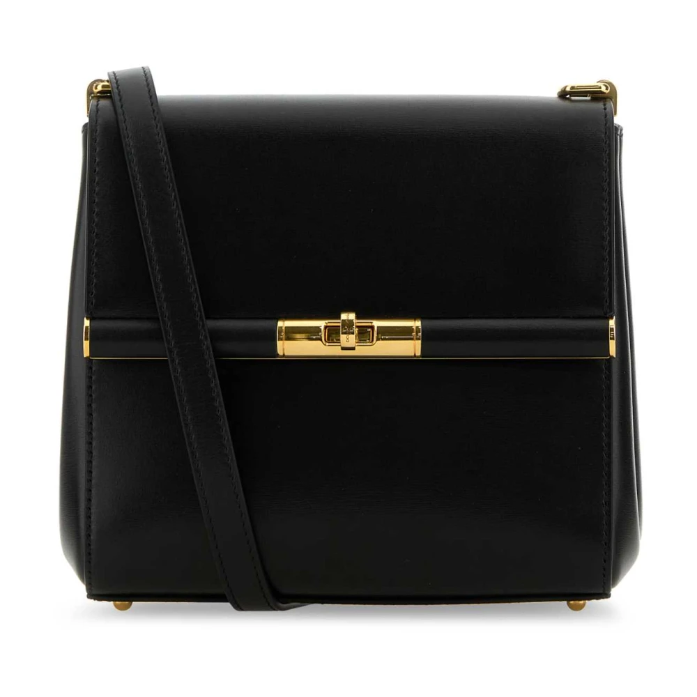 Dolce & Gabbana Marlene Crossbody Tas van Zwart Leer Black Dames