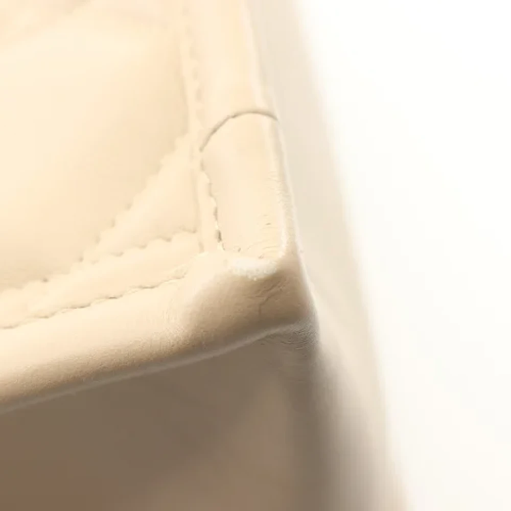 Dior Vintage Pre-owned Leather dior-bags Beige Dames