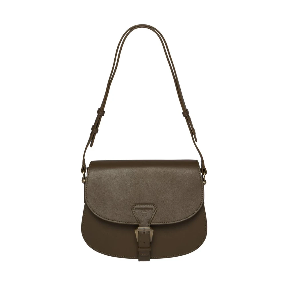 Ines De La Fressange Paris Flâneur bruin-taupe handtas Green Dames