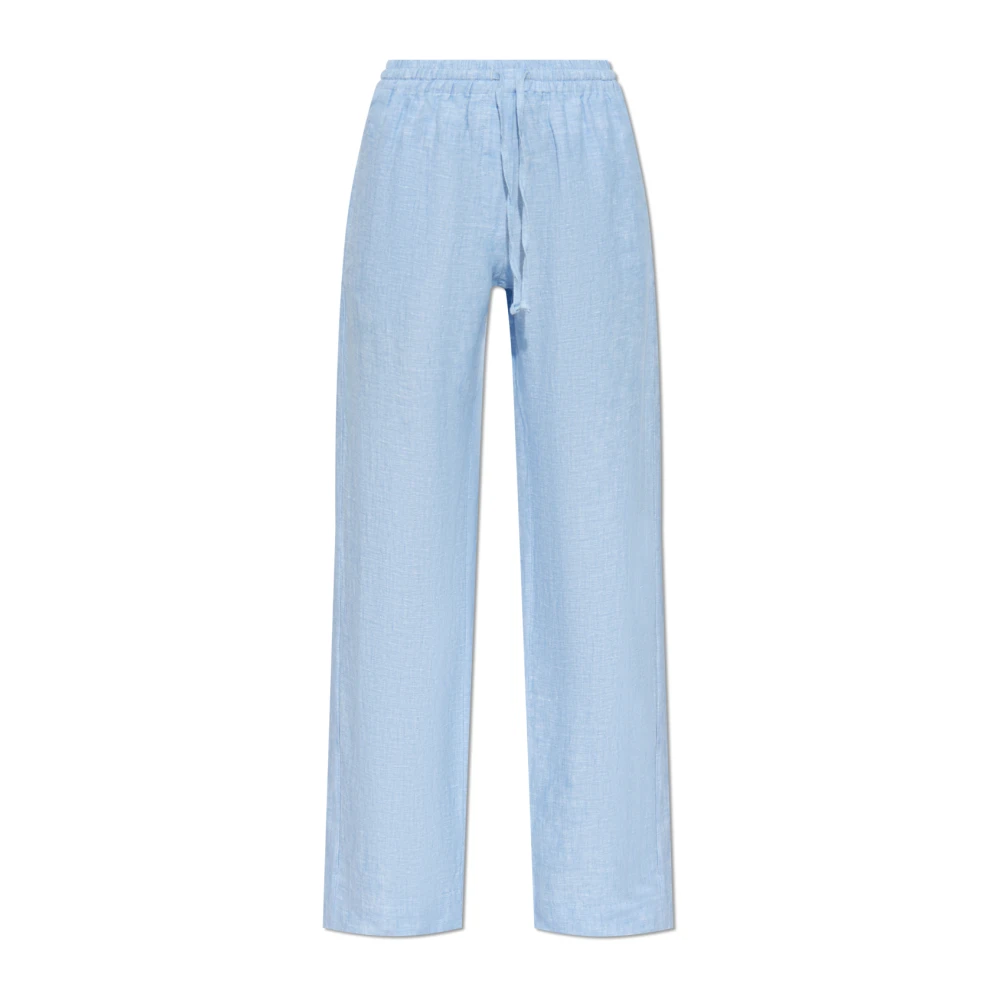 Samsøe Linnen broek Hoys Blue Dames