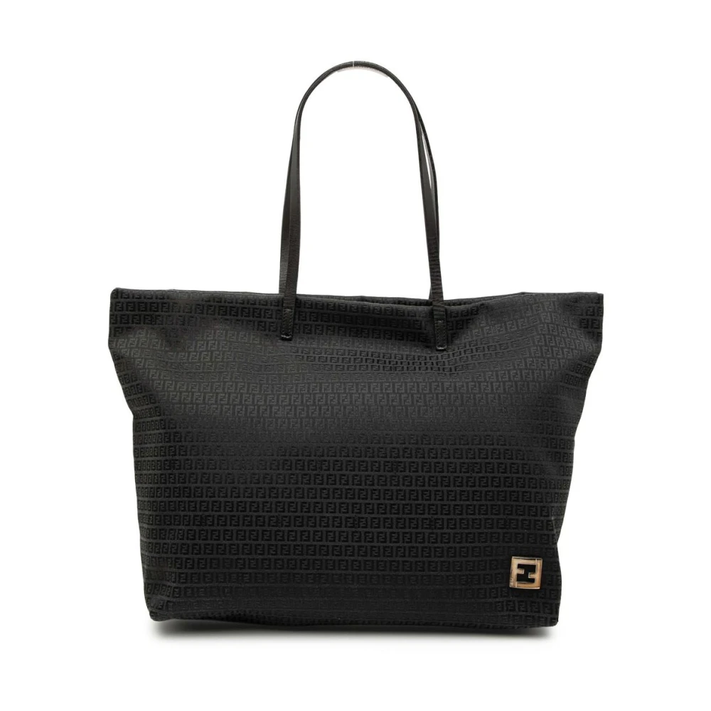 Fendi Vintage Women's Black Pre-Owned Classic Carryall Tote