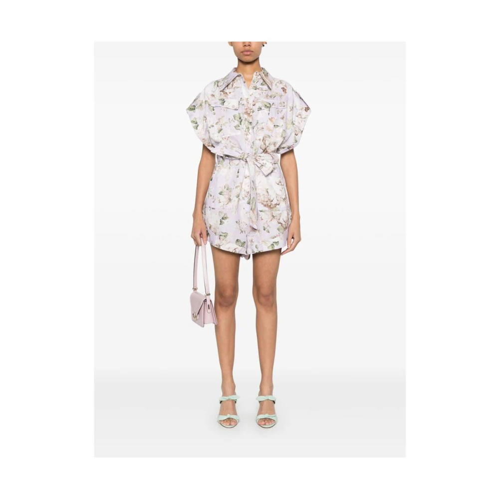 Zimmermann Bloemenprint Jumpsuit Multicolor Dames