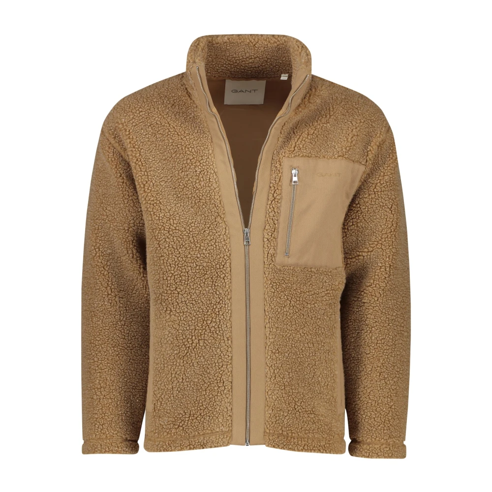 Gant Beige Vest voor Mannen Beige Heren