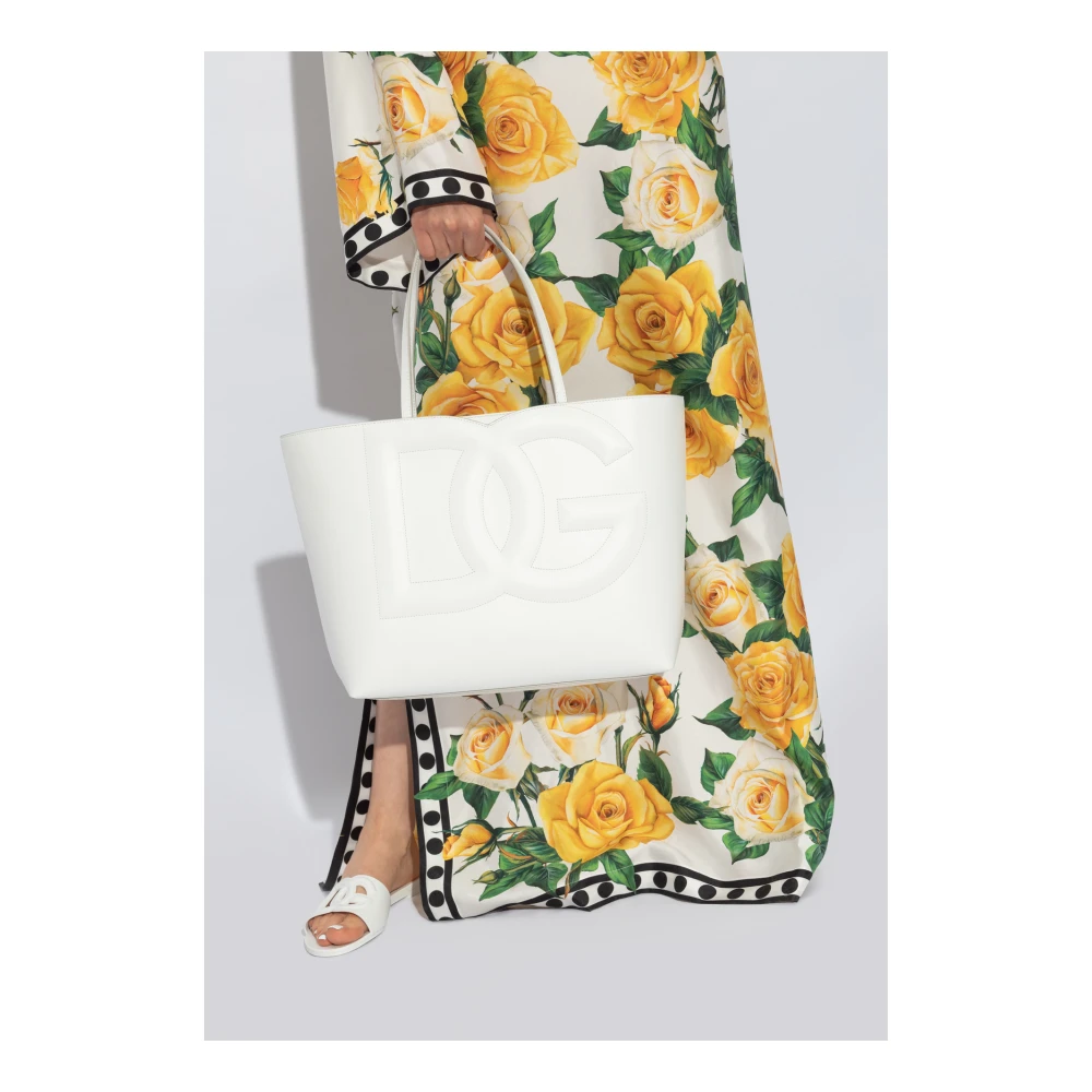 Dolce & Gabbana `DG Medium` shopper tas White Dames