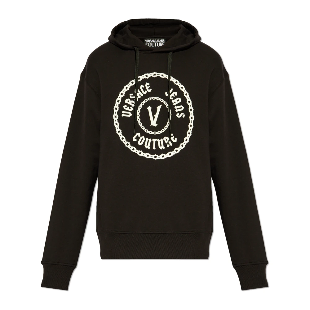 Versace Jeans Couture Sweatshirt met print Black Heren