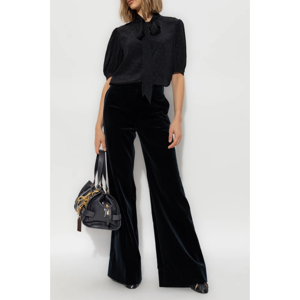 Chloé Top met bloemenpatroon Black Dames