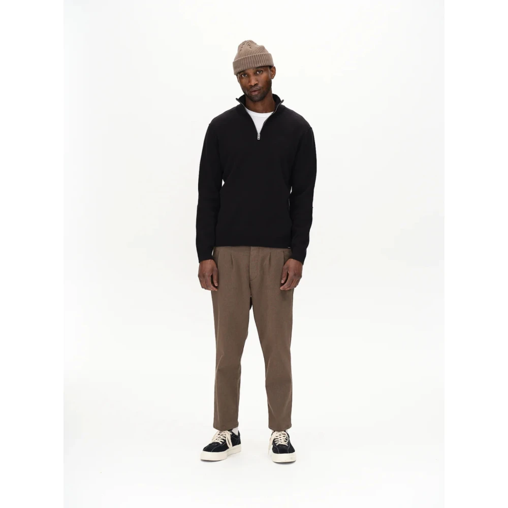 Gabba Zwarte Roll Neck Gebreide Trui Black Heren