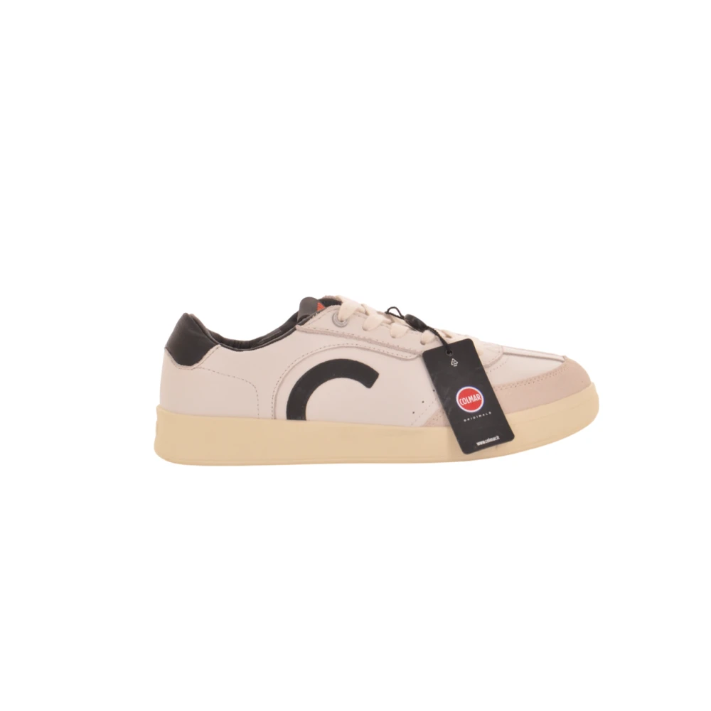 Colmar Witte Sneakers met Suède Versteviging