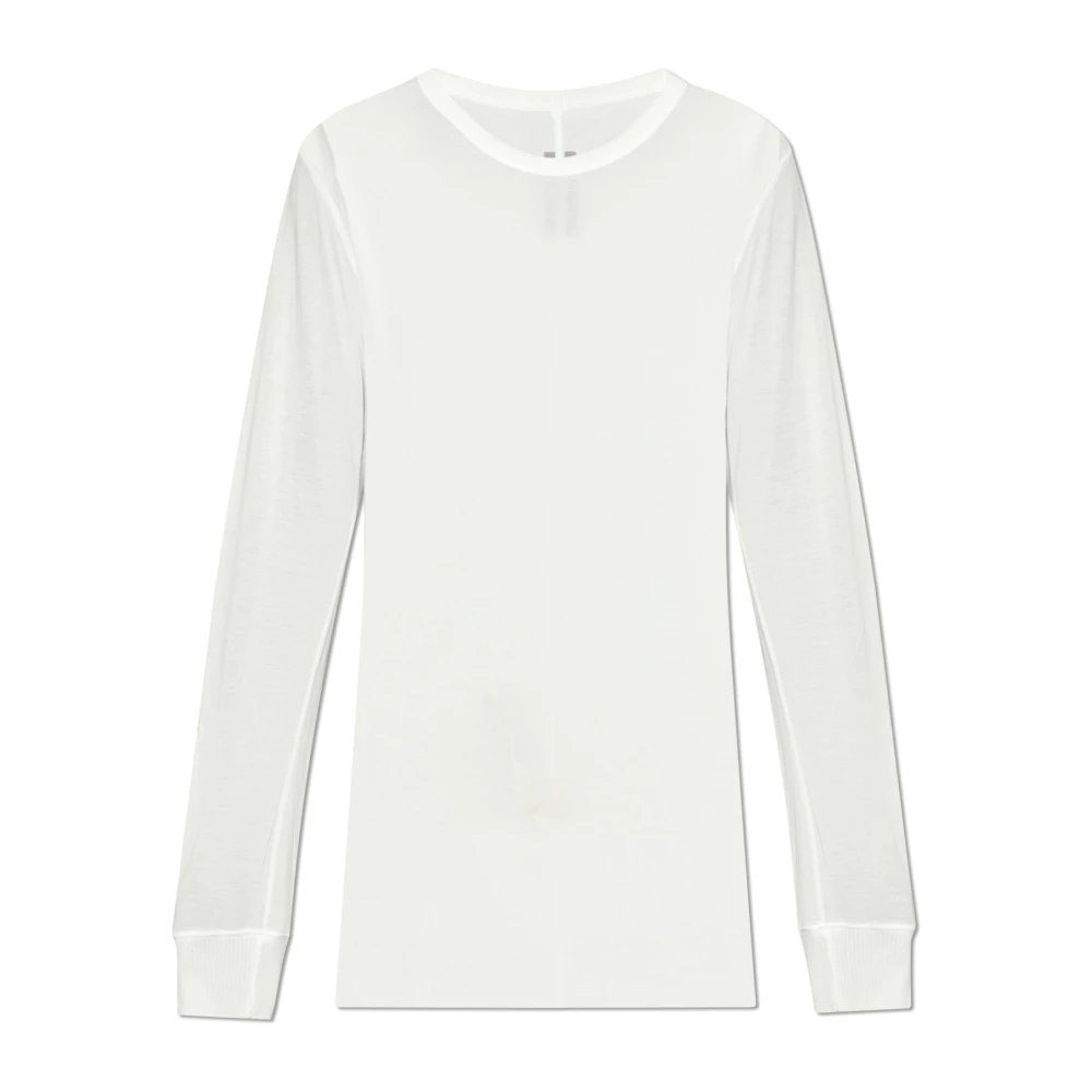 Rick Owens Lange T-shirt White Heren
