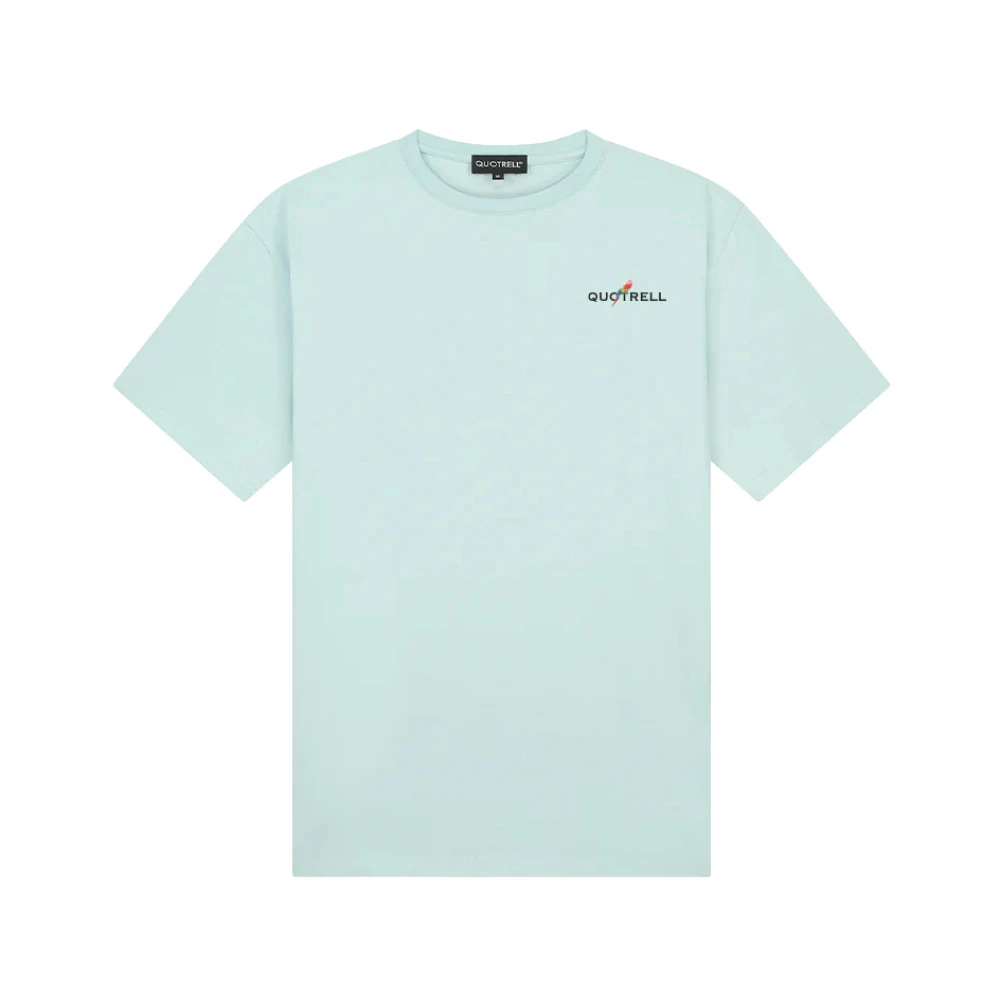 Quotrell Turquoise Resort T-shirt Heren Blue Heren